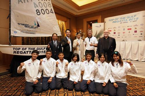 Thailand's national sailing team joining the official launch of the 2015 Top of the Gulf Regatta Presented by Ocean Marina <br />
  <br />
 © Top of the Gulf Regatta